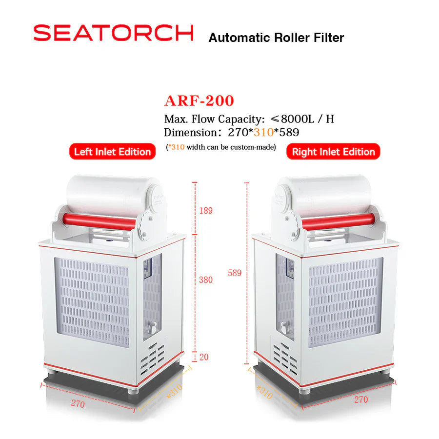 Auiomatic Roller Filter (Right Inlet Version)