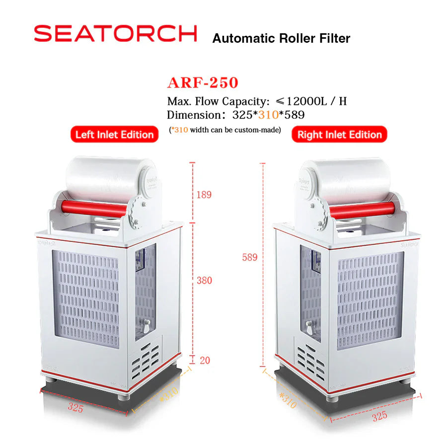 Auiomatic Roller Filter (Right Inlet Version)